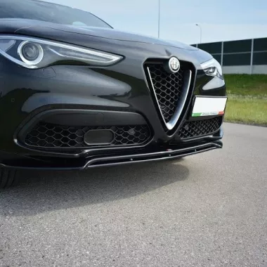 LAMA SOTTOPARAURTI ANTERIORE V.2 MAXTON DESIGN PER ALFA ROMEO STELVIO STANDARD NERA LUCIDA