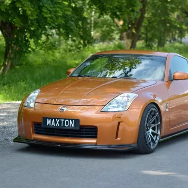 LAMA SOTTOPARAURTI ANTERIORE MAXTON DESIGN PER NISSAN 350Z NERA LUCIDA