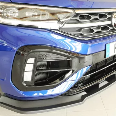 LAMA SOTTOPARAURTI ANTERIORE PER VW T-ROC A11 R/R-LINE FACELIFT NERO OPACO RIEGER TUNING