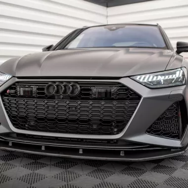 LAMA SOTTOPARAURTI ANTERIORE MAXTON DESIGN CARBONIO PER AUDI RS7 (4K)
