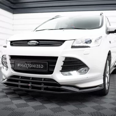 LAMA SOTTOPARAURTI ANTERIORE MAXTON DESIGN PER FORD KUGA MK2 ST-LINE NERA LUCIDA