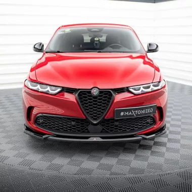 LAMA SOTTOPARAURTI ANTERIORE V.1 MAXTON DESIGN PER ALFA ROMEO TONALE MK1 NERA LUCIDA