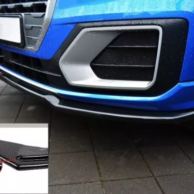 LAMA SOTTOPARAURTI ANTERIORE MAXTON DESIGN PER AUDI Q2 (GA) CARBON LOOK