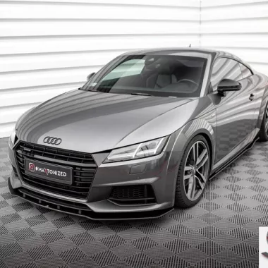 LAMA SOTTOPARAURTI ANTERIORE STREET PRO MAXTON DESIGN PER AUDI TT 8S CON S-LINE PRE-RESTYLING (BORDO ROSSO)