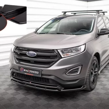 LAMA SOTTOPARAURTI ANTERIORE MAXTON DESIGN PER FORD EDGE MK2 NERO LUCIDO
