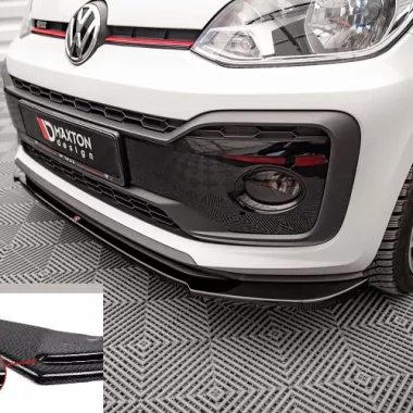 LAMA SOTTOPARAURTI ANTERIORE MAXTON DESIGN PER VW UP GTI CARBON LOOK
