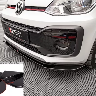 LAMA SOTTOPARAURTI ANTERIORE MAXTON DESIGN PER VW UP GTI NERO LUCIDO