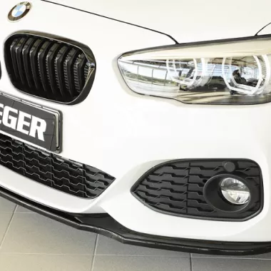 LAMA SOTTOPARAURTI ANTERIORE PER BMW SERIE 1 F20 / F21 LCI (M STYLE) NERO LUCIDO RIEGER TUNING