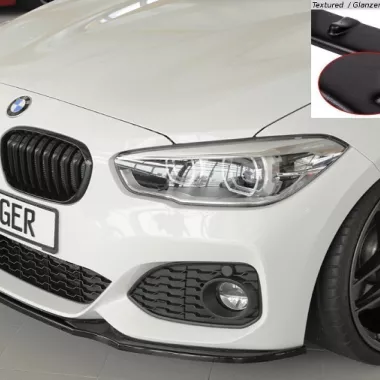 LAMA SOTTOPARAURTI ANTERIORE PER BMW SERIE 1 F20 / F21 LCI (M STYLE) NERO OPACO RIEGER TUNING