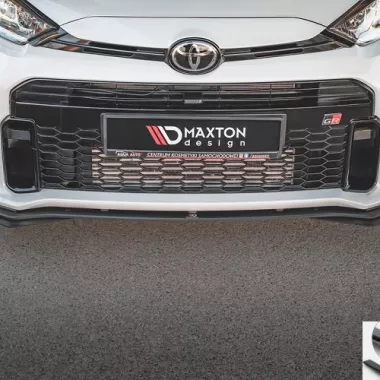 LAMA SOTTOPARAURTI ANTERIORE + FLAPS STREET PRO MAXTON DESIGN PER TOYOTA YARIS GR MK4 PRE-RESTYLING