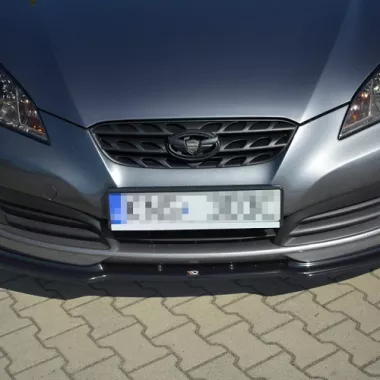 LAMA SOTTOPARAURTI ANTERIORE MAXTON DESIGN PER HYUNDAI GENESIS COUPE' MK1 NERA LUCIDA