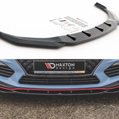LAMA SOTTOPARAURTI ANTERIORE V.4 MAXTON DESIGN NERA LUCIDA PER HYUNDAI I30 N (MK3) PRE-RESTYLING FASTBACK E HATCHBACK