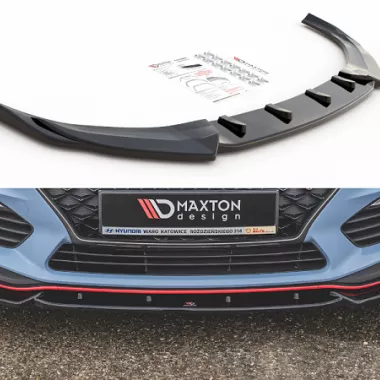 LAMA SOTTOPARAURTI ANTERIORE V.5 MAXTON DESIGN NERA LUCIDA PER HYUNDAI I30 N (MK3) PRE-RESTYLING FASTBACK E HATCHBACK