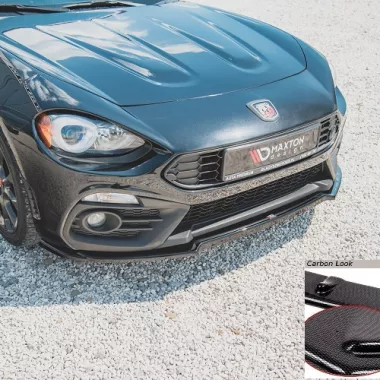 LAMA SOTTOPARAURTI ANTERIORE MAXTON DESIGN PER ABARTH 124 SPIDER CARBON LOOK