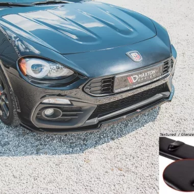 LAMA SOTTOPARAURTI ANTERIORE MAXTON DESIGN PER ABARTH 124 SPIDER NERO OPACO