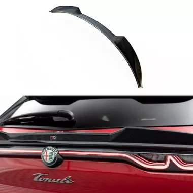 SPOILER CAP 3D INFERIORE MAXTON DESIGN PER ALFA ROMEO TONALE MK1 NERO LUCIDO