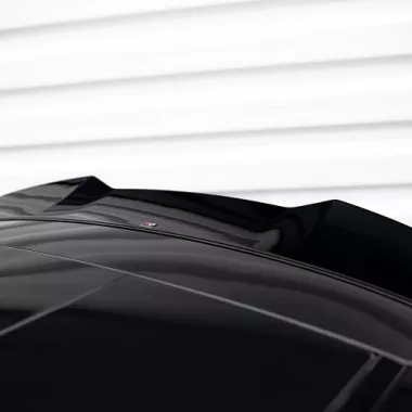 SPOILER CAP 3D SUPERIORE MAXTON DESIGN PER ALFA ROMEO STELVIO QUADRIFOGLIO NERO LUCIDO