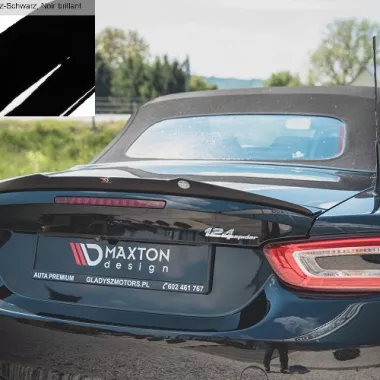 SPOILER CAP MAXTON DESIGN PER ABARTH 124 SPIDER NERO LUCIDO