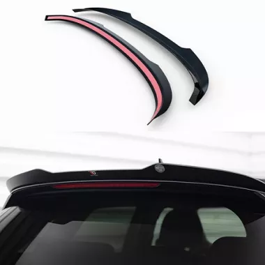 SPOILER CAP MAXTON DESIGN PER AUDI A3 8V SPORTBACK RESTYLING NO S-LINE NERO LUCIDO