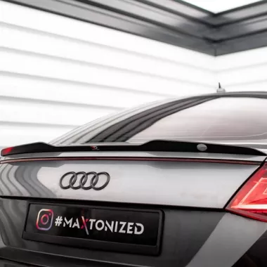 SPOILER CAP MAXTON DESIGN PER AUDI TT 8S S-LINE RESTYLING NERO LUCIDO