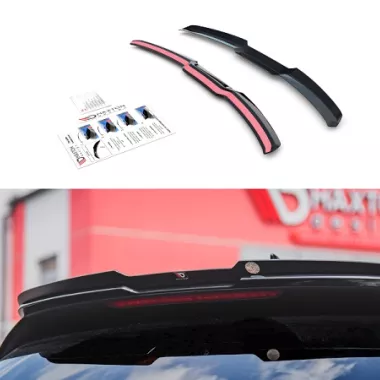 SPOILER CAP MAXTON DESIGN PER AUDI A1 GB MK2 CON S-LINE NERO LUCIDO