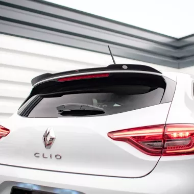 SPOILER CAP MAXTON DESIGN PER RENAULT CLIO MK5 RESTYLING STANDARD NERO LUCIDO