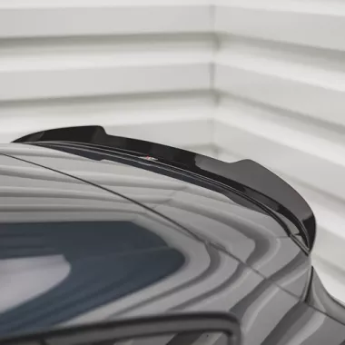 SPOILER CAP MAXTON DESIGN PER SEAT LEON FR MK4 NERO LUCIDO