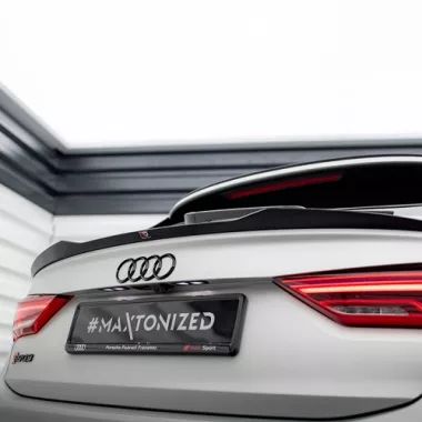 SPOILER CAP MAXTON DESIGN PER AUDI RSQ3 F3 SPORTBACK NERO LUCIDO
