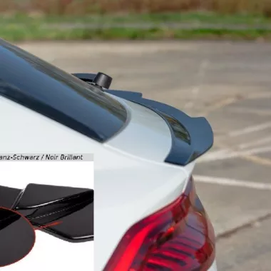 SPOILER CAP V.2 MAXTON DESIGN PER AUDI Q8 MK1 (4M) CON S-LINE NERO LUCIDO