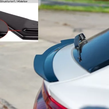SPOILER CAP V.2 MAXTON DESIGN PER AUDI Q8 MK1 (4M) CON S-LINE NERO OPACO